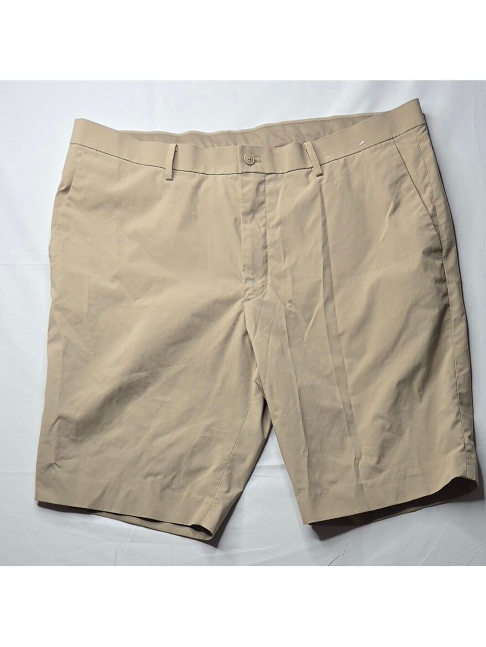UNIQLO Men's XL Ultra Stretch DRY-EX Active Golf Chino Shorts Beige NWOT